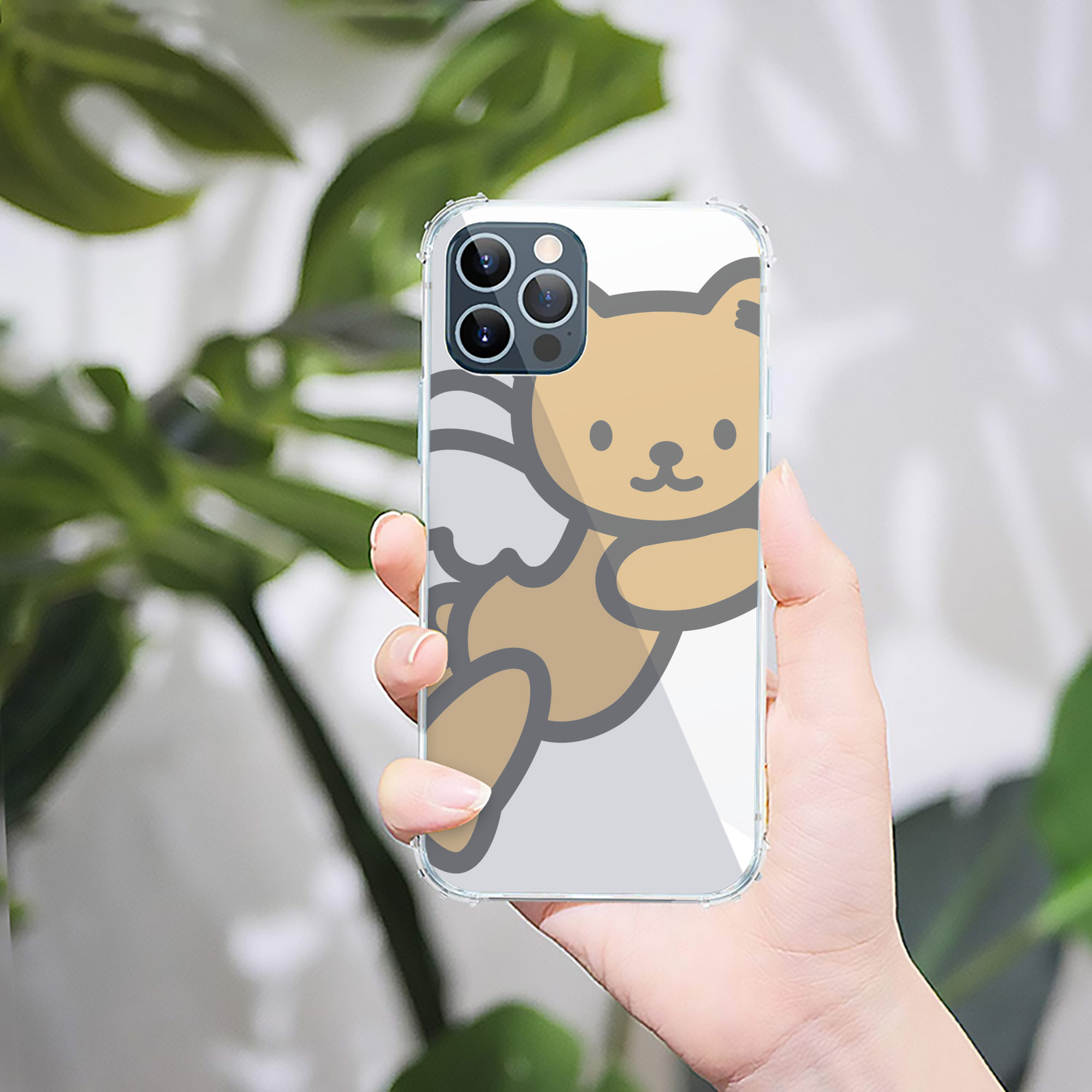 （画像用） Hello Kitty ハローキティ 【iPhone 12シリーズ対応】透明スマホケース（クリアソフトケース）